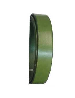 Cuir plat de 20mm de large couleur vert pistache-Premium-vendu au cm
