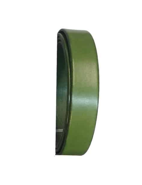 Cuir plat de 20mm de large couleur vert pistache-Premium-vendu au cm