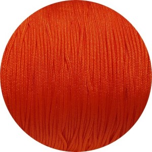Cordelette satin de couleur orange vif-0.7mm-vente au metre