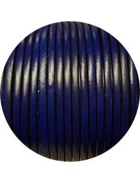 Cuir plat de 3mm bleu marine en vente au cm
