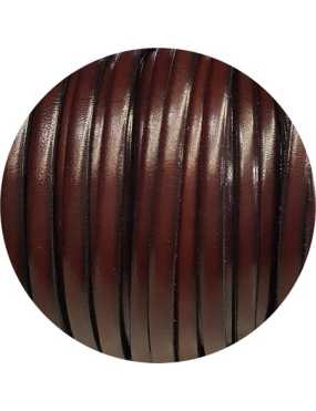Cuir plat de 5mm de couleur cacao brillant en vente au cm-Premium