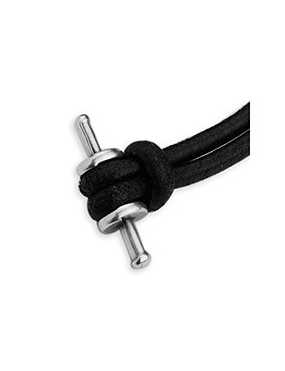 Barre en forme d'haltère de 24mm  servant de fermoir crochet couleur black