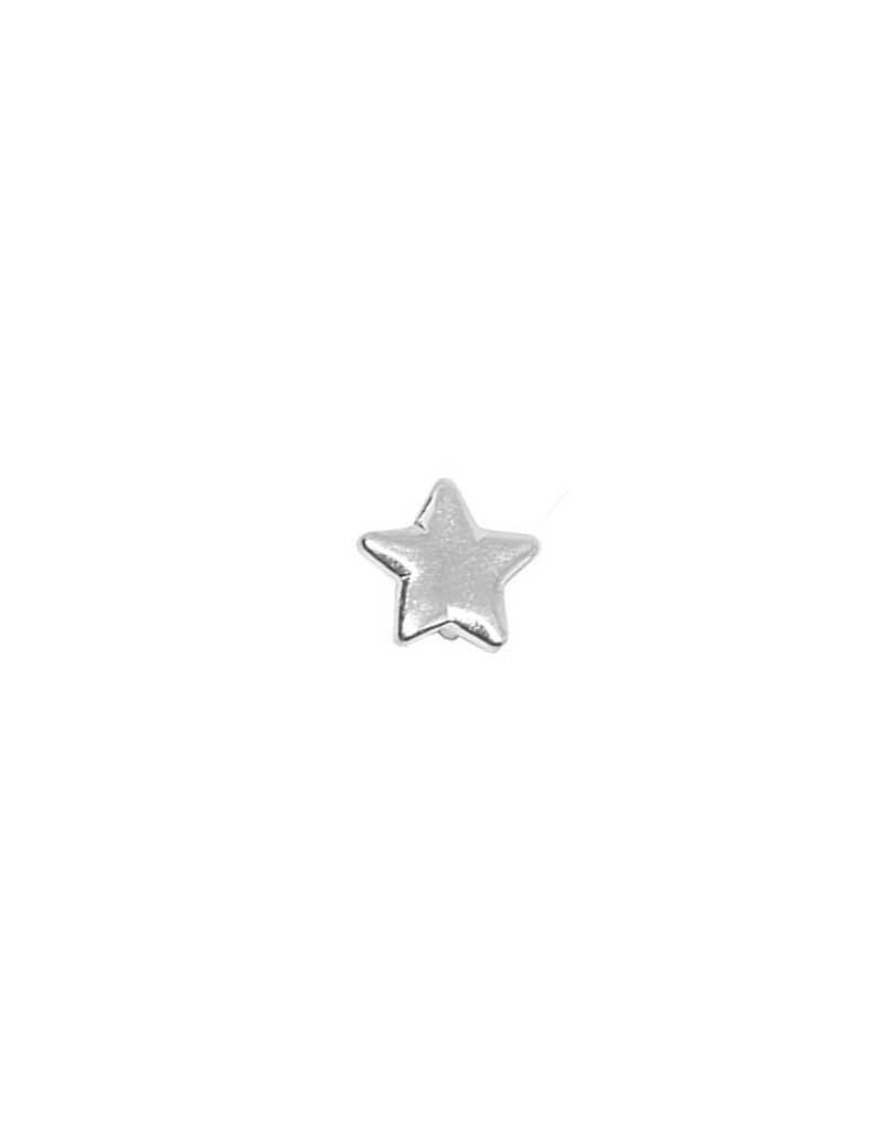 Nouvelle étoile placage argent pour cuir plat de 3mm