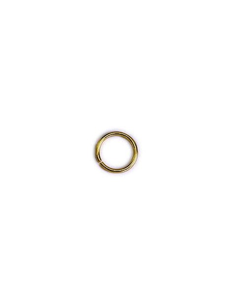 Lot de 10 anneaux ronds de 12mm en laiton couleur bronze