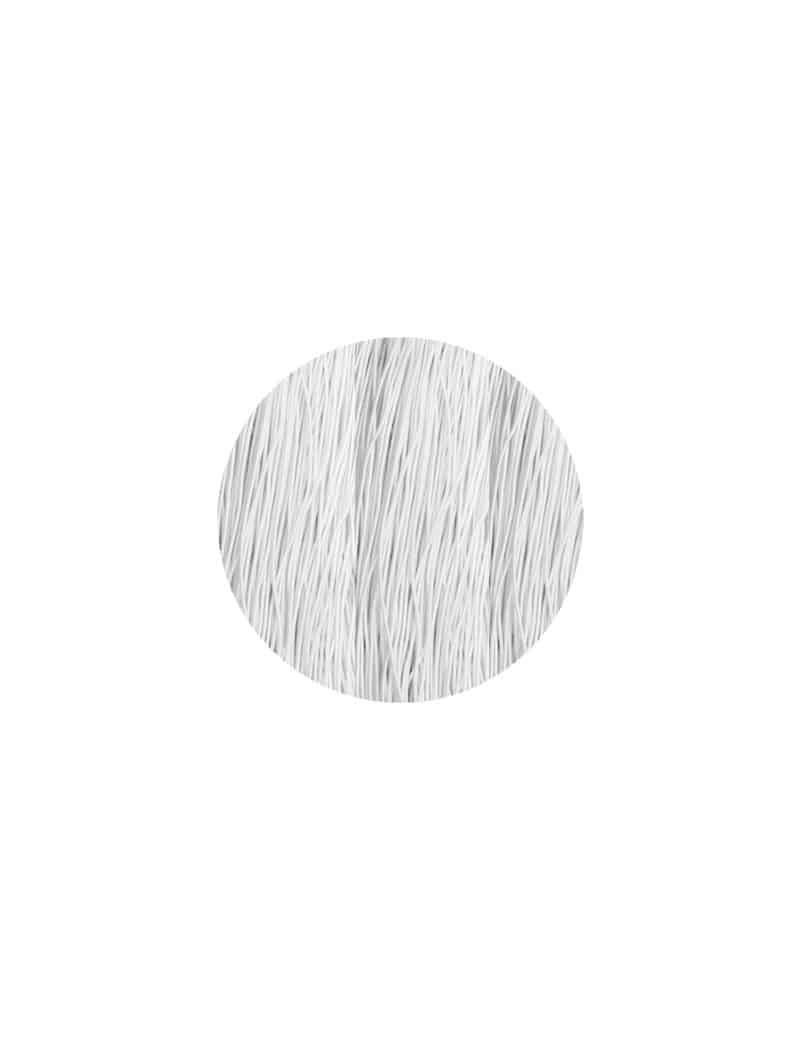 Fil élastique blanc de 1mm recouvert de tissu en vente au mètre