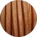 Cuir plat vintage 5mm couleur beige camel-vente au cm