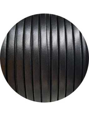 Cuir plat lisse de 5mm gris très foncé en vente au cm