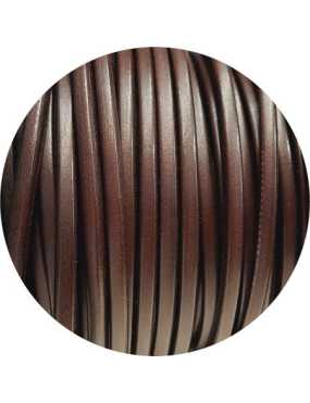 Cordon de cuir carré marron de 4mm-Espagne-Premium