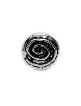Passant rond avec une spirale en relief pour cuir plat de 10mm
