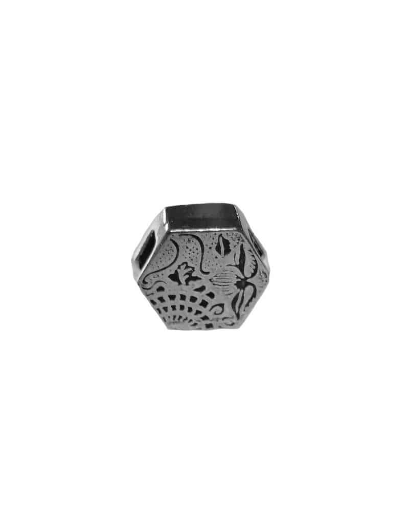 Passant carreau hexagonal pour cuir plat de 10mm