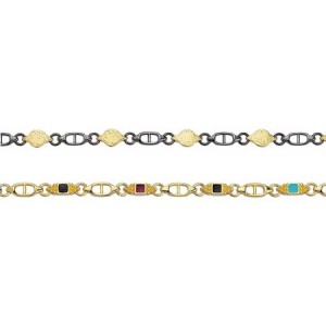 Maille de 16mm pour réaliser chaines et bracelet en couleur or