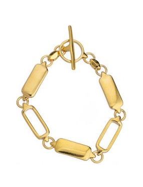 Rectangle plein misse de 26mm pour réaliser chaines et bracelet en couleur or
