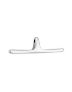 Barre de toggle lisse de 27mm en métal placage argent