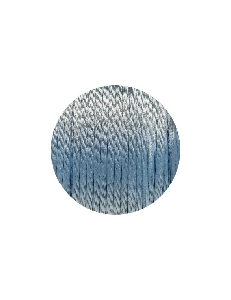 Queue de rat bleu ciel en polyester de 2mm fabriquée en Europe
