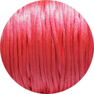 Queue de rat de 2mm en nylon rose fluo