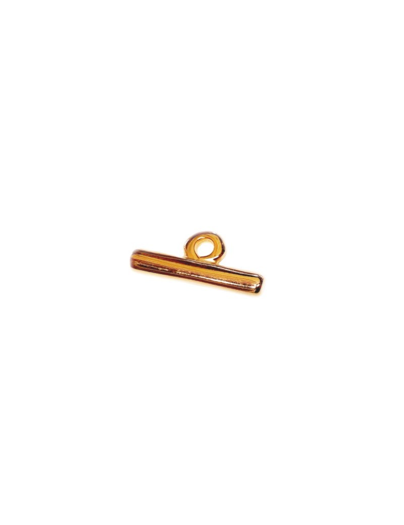 Barre lisse de 30mm pour fermoir toggle en métal couleur or
