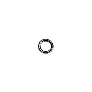 Lot de 50 anneaux ronds de 7mm en laiton couleur black