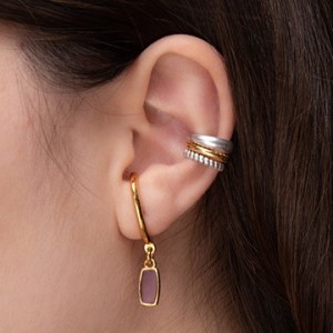Boucle d'oreille ear cuff de 13mm en couleur or