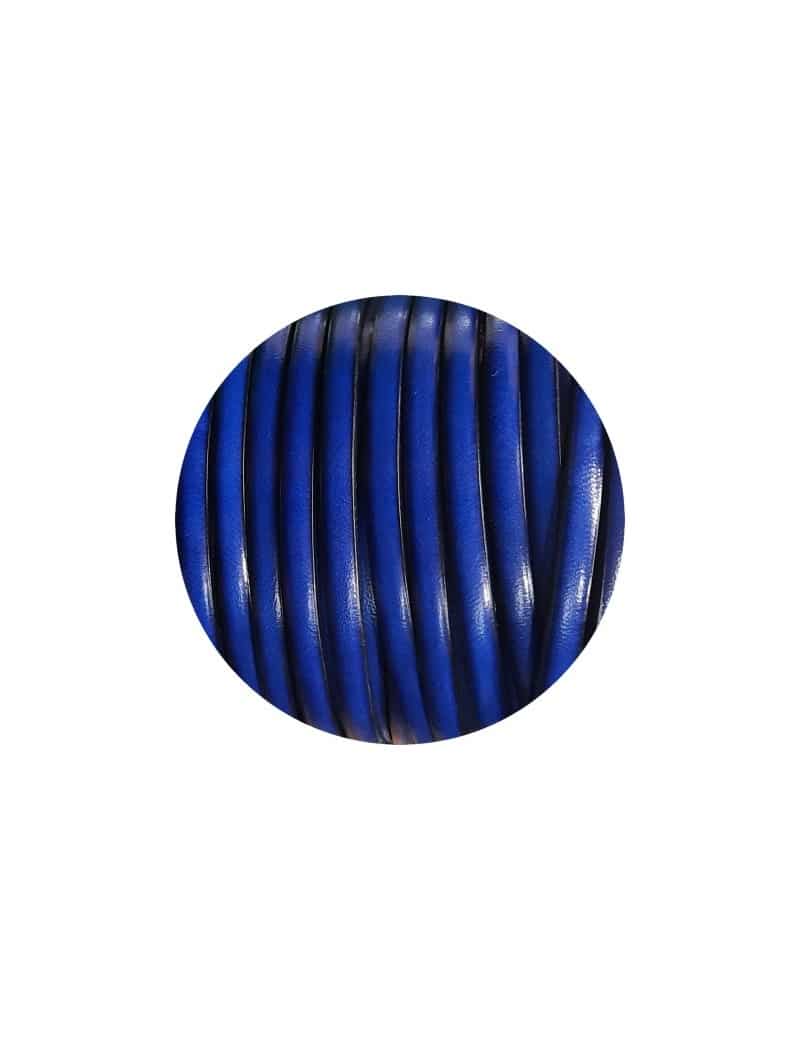 Cuir plat de 5mm de couleur bleu vif ou bleu électrique en vente au cm-Premium