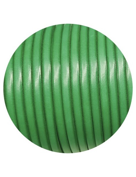 Nouveau cuir plat lisse de 5mm vert marbré en vente au cm-Premium