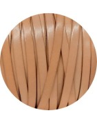 Cuir plat lisse de 7mm de couleur naturel marbré en vente au cm