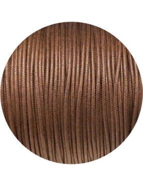 Cordon de coton cire rond de 1.8mm couleur café-Italie