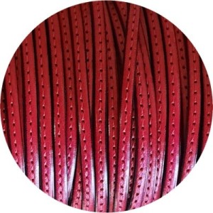 Cuir plat de 5mm fuchsia couture au ton en vente au cm-Premium