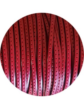 Cuir plat de 5mm fuchsia couture au ton en vente au cm-Premium