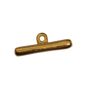 Barre lisse de 26mm pour fermoir toggle en couleur or