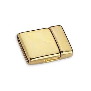 Nouveau fermoir magnétique lisse couleur or avec un trou de 15mm