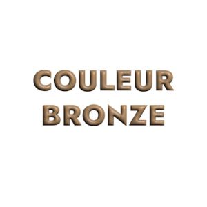Maille rectangulaire allongée plate de 29mm couleur bronze