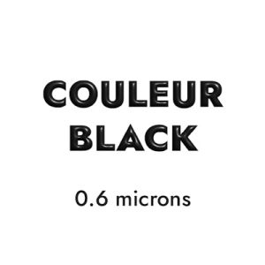 Barre en forme d'haltère de 24mmservant de fermoir crochet couleur black