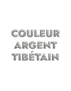 Anneau en metal couleur argent tibetain-14mm