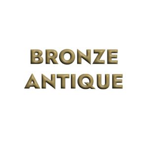 Anneau ovale double accroche couleur bronze antique-20mm