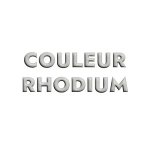 Chaine de 6mm solide en métal placage rhodium fabriquée en Italie